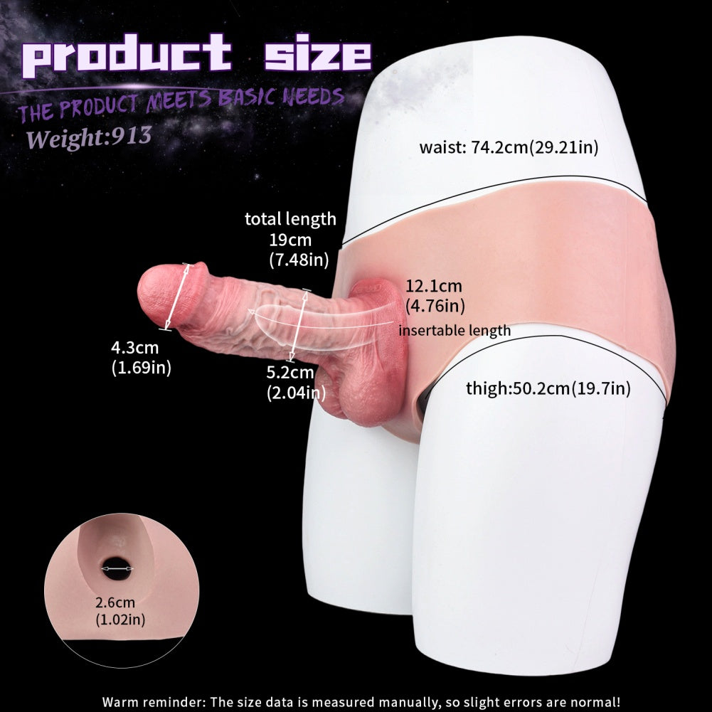 Enhance Size Comfort Sheath Underwear - Silicone Penis Extender for Men
