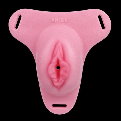 Pink Silicone Fantasy Tiny Chastity Cage - Female Stand-to-Pee Devices Strap-On Tools