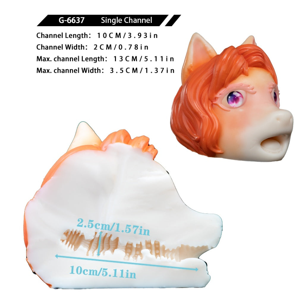 Fantasy Pony Silikon-Sexdoll – Mini-Sexspielzeug für Männer für realistische Blowjobs und Penis-Massage