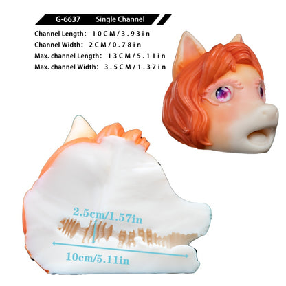 Fantasy Pony Silikon-Sexdoll – Mini-Sexspielzeug für Männer für realistische Blowjobs und Penis-Massage