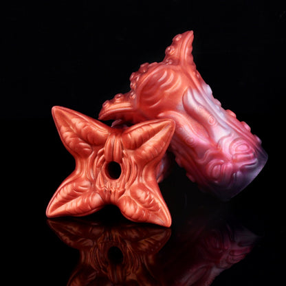 Fantasy Crimson Bloom Pocket Pussy – Silicone Flower Bud Alien Sex Doll Men Masturbation Cup