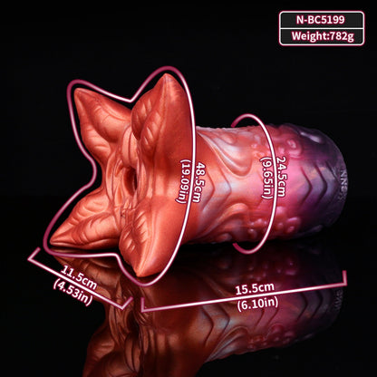 Fantasy Crimson Bloom Pocket Pussy – Silicone Flower Bud Alien Sex Doll Men Masturbation Cup