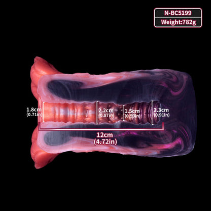 Fantasy Crimson Bloom Pocket Pussy – Silicone Flower Bud Alien Sex Doll Men Masturbation Cup