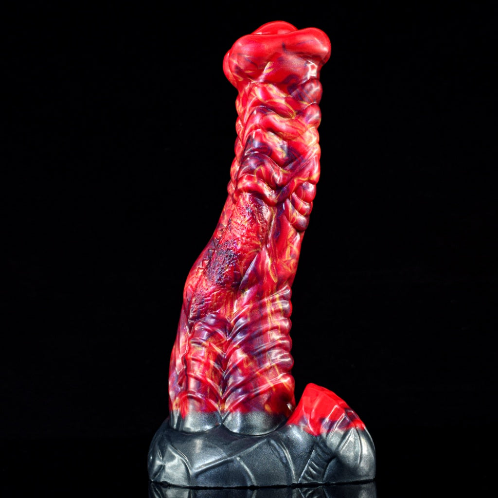Fire Dragon Fantasy Dildo with Suction Cup – Silicone Monster Cock for Intense Sexual Fantasy & Hands-Free Pleasure