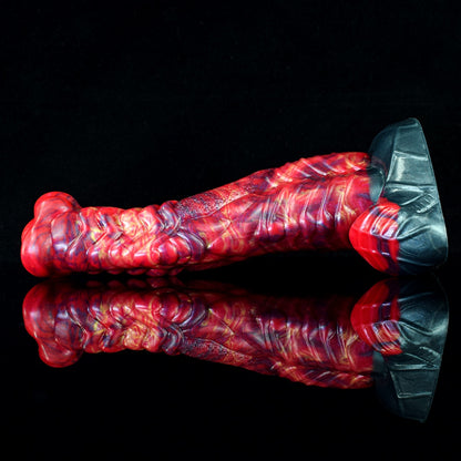 Fire Dragon Fantasy Dildo with Suction Cup – Silicone Monster Cock for Intense Sexual Fantasy & Hands-Free Pleasure