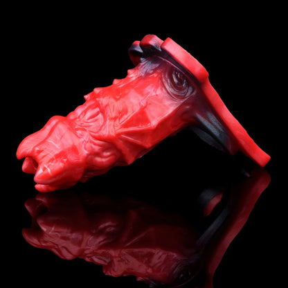 Silicone Fantasy Monster Cock Sleeve - Built-in Rigid Spine to Combat Penis Softness