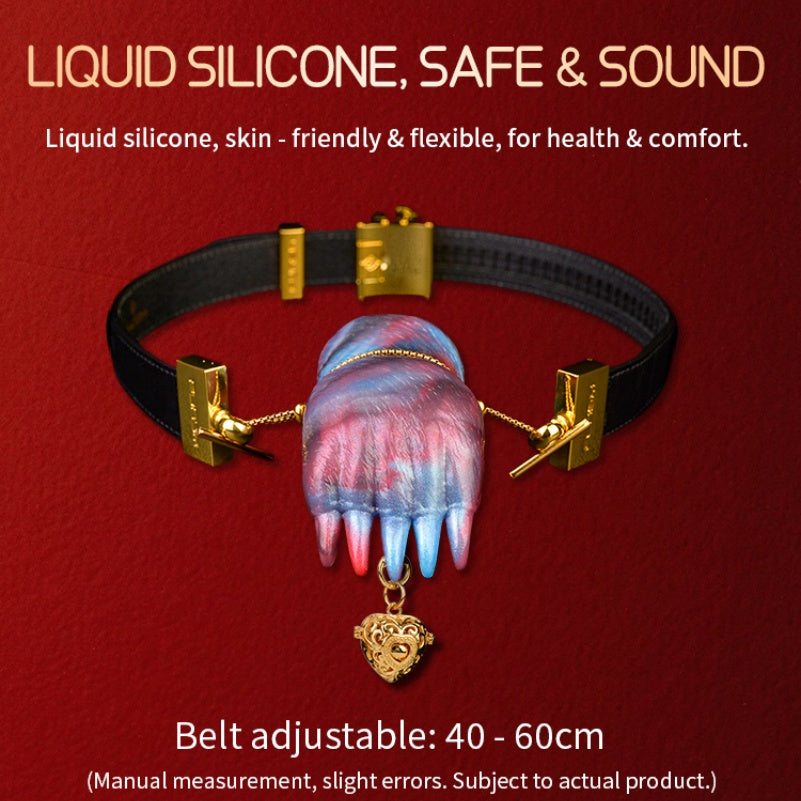 Ensemble de bâillon-balle Fantasy Bear Paw – Jouets sexuels à sangle en silicone colorés pour femmes