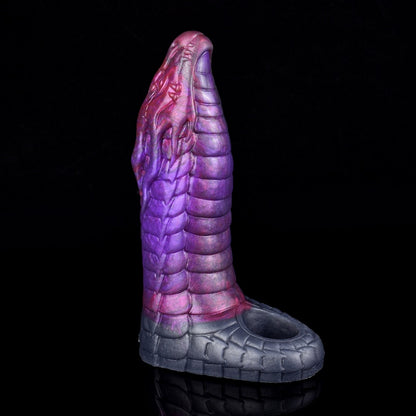 Fantasy 6-Zoll Dragon Cock Sleeve – Lilafarbener Penis-Extender aus Silikon für Männer