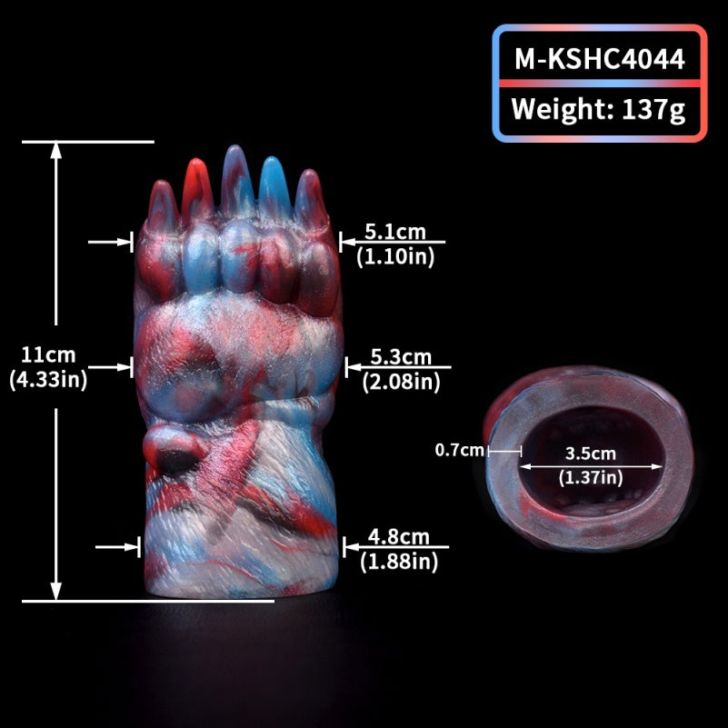 Ensemble de bâillon-balle Fantasy Bear Paw – Jouets sexuels à sangle en silicone colorés pour femmes