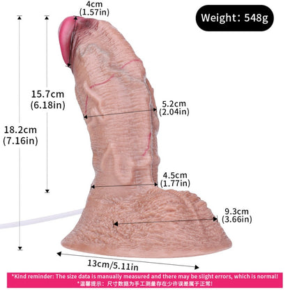 Riesiger realistischer Dildo aus Silikon mit künstlichem Sperma – S-Kurven-Design für natürliche Vaginalpassform für weibliche Sexspielzeuge