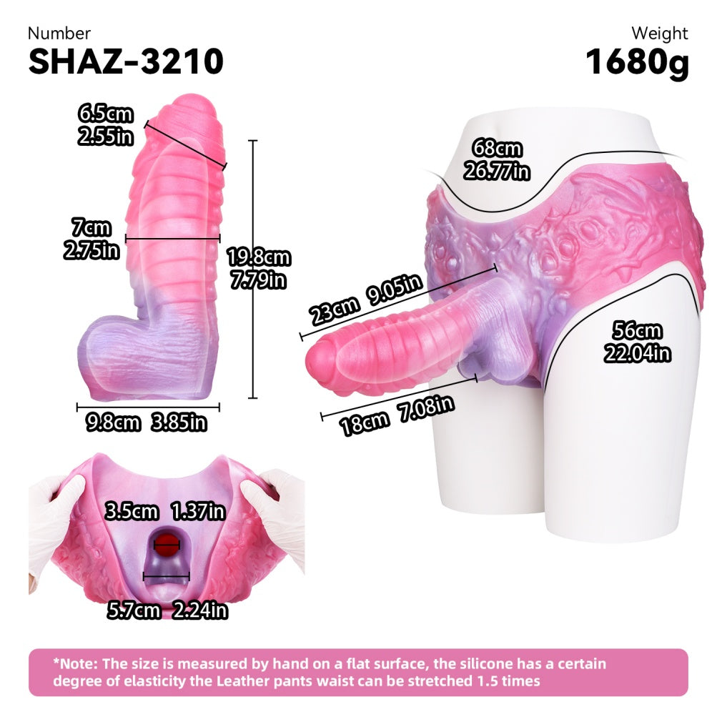 Fantasy Monster Silicone Sheath Underwear - Penis Extender for Enhanced Size and Performance