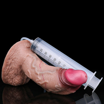 Riesiger realistischer Dildo aus Silikon mit künstlichem Sperma – S-Kurven-Design für natürliche Vaginalpassform für weibliche Sexspielzeuge