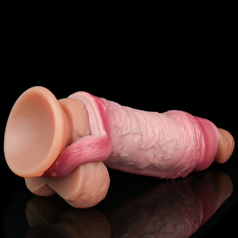 Silicone Life Size Penis Sleeve Extender - Male Cock Sheath Comfor Wear Pegging Sexual