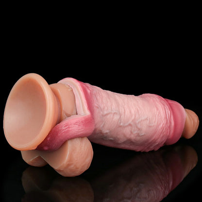 Silicone Life Size Penis Sleeve Extender - Male Cock Sheath Comfor Wear Pegging Sexual