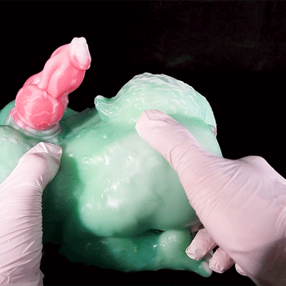 Godemiché et Pussy de poche en silicone fantaisie Monstre - Jouets sexuels 2-en-1 de masturbation pour couples