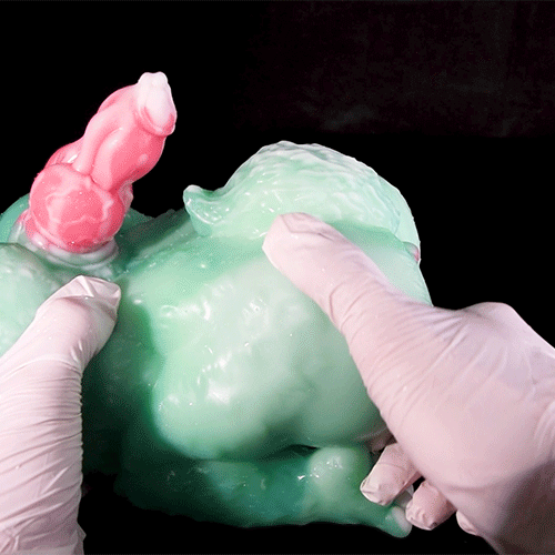 Fantasy Silicone Monster Pocket Pussy & Dildo-2-in-1 Masturbation Sex Toys for Couples