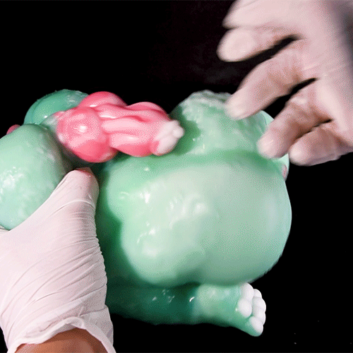 Godemiché et Pussy de poche en silicone fantaisie Monstre - Jouets sexuels 2-en-1 de masturbation pour couples