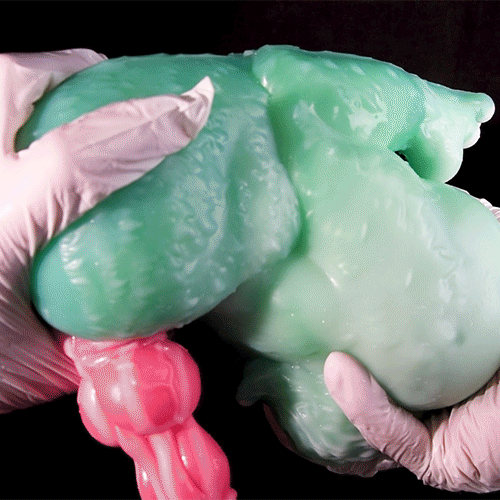 Godemiché et Pussy de poche en silicone fantaisie Monstre - Jouets sexuels 2-en-1 de masturbation pour couples