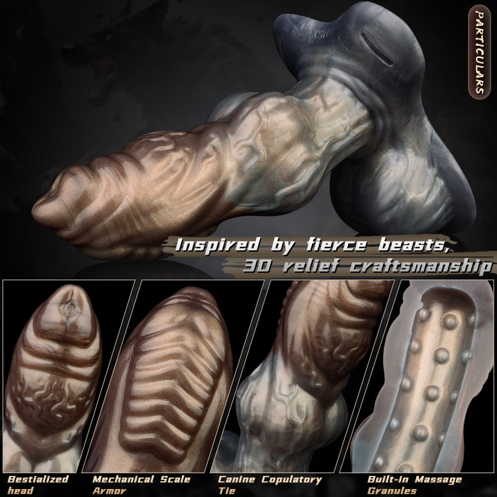 Monster Dog Silicone Penis Extender Sleeve - Girth Upgrade for Soft Cocks Sex Toys for Man