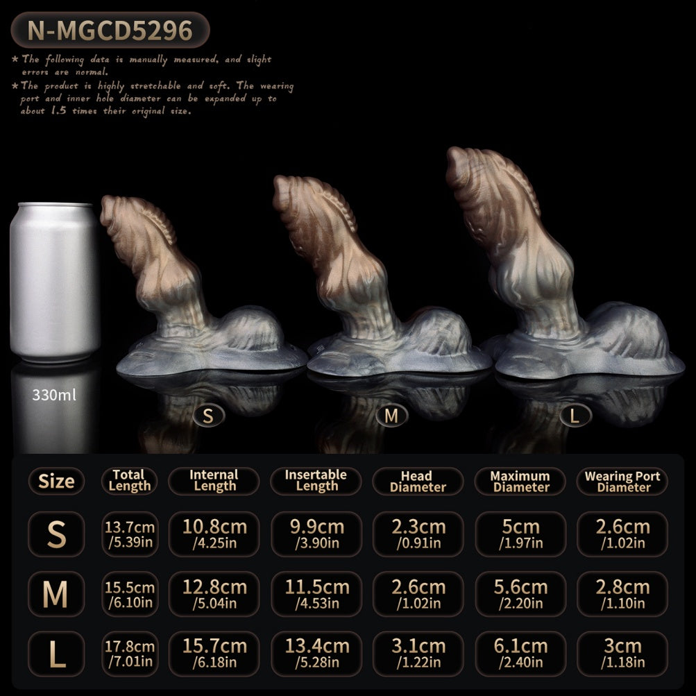 Monster Dog Silicone Penis Extender Sleeve - Girth Upgrade for Soft Cocks Sex Toys for Man