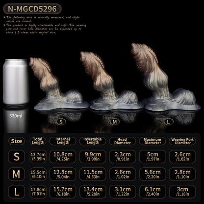 Monster Dog Silicone Penis Extender Sleeve - Girth Upgrade for Soft Cocks Sex Toys for Man