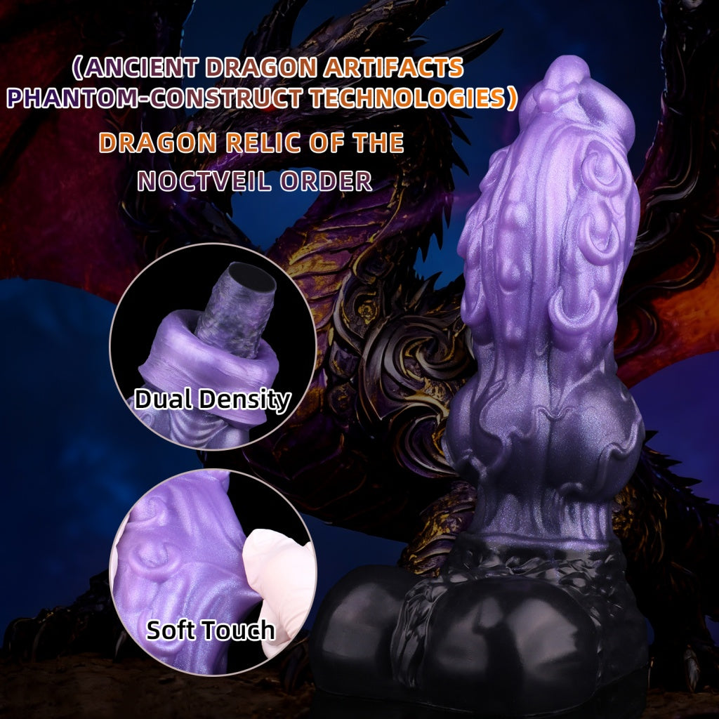 Fantasy Dog Knot Dildo – Dual-Layer Silicone Creature Cock for Intense Vaginal Expansion & Female Masturbation