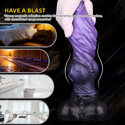 Fantasy Dog Knot Dildo – Dual-Layer Silicone Creature Cock for Intense Vaginal Expansion & Female Masturbation