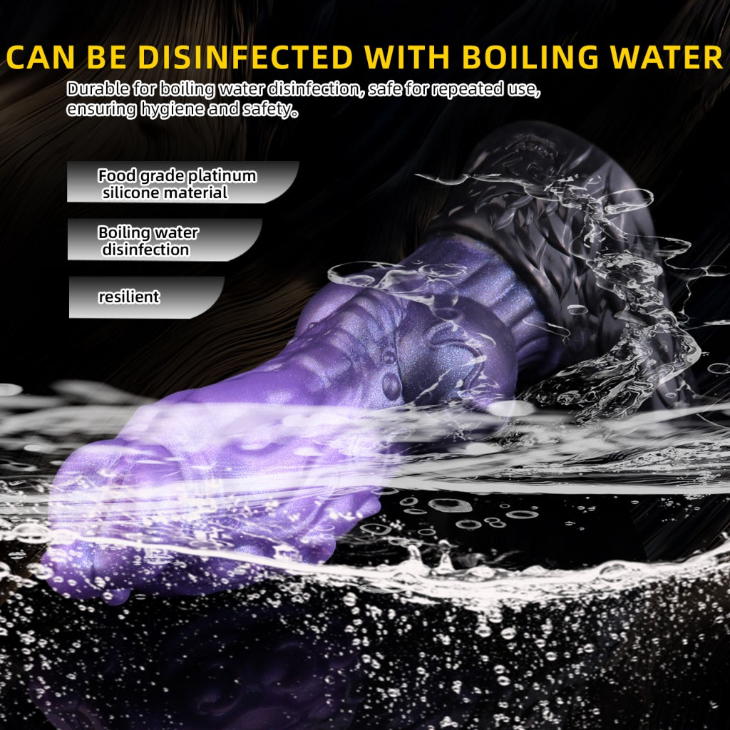 Fantasy Dog Knot Dildo – Dual-Layer Silicone Creature Cock for Intense Vaginal Expansion & Female Masturbation