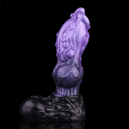 Fantasy Dog Knot Dildo – Dual-Layer Silicone Creature Cock for Intense Vaginal Expansion & Female Masturbation