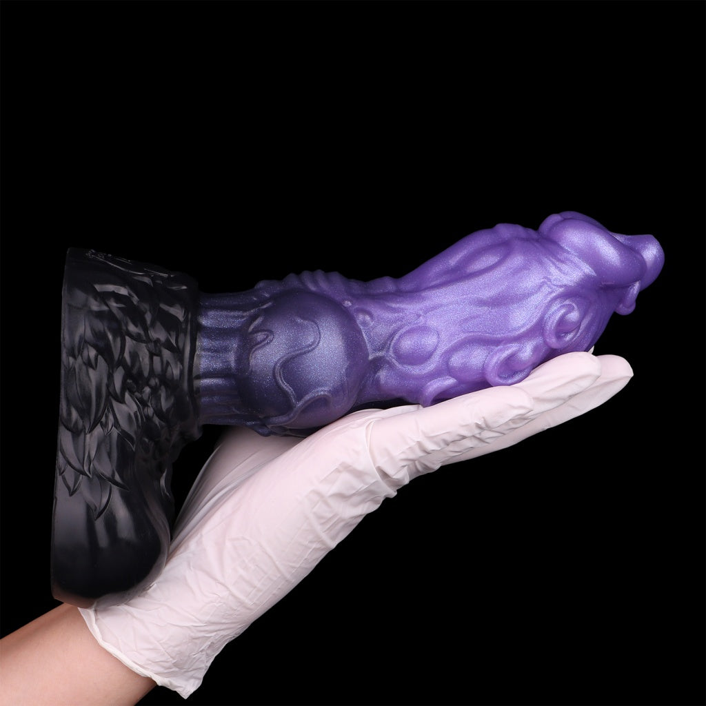 Fantasy Dog Knot Dildo – Dual-Layer Silicone Creature Cock for Intense Vaginal Expansion & Female Masturbation