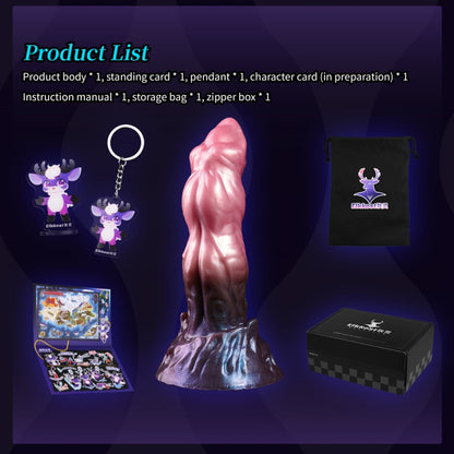 Gode ​​Monstre Fantastique en Silicone avec Ventouse – Stimulateur Anal et Vaginal Féminin par Insertion