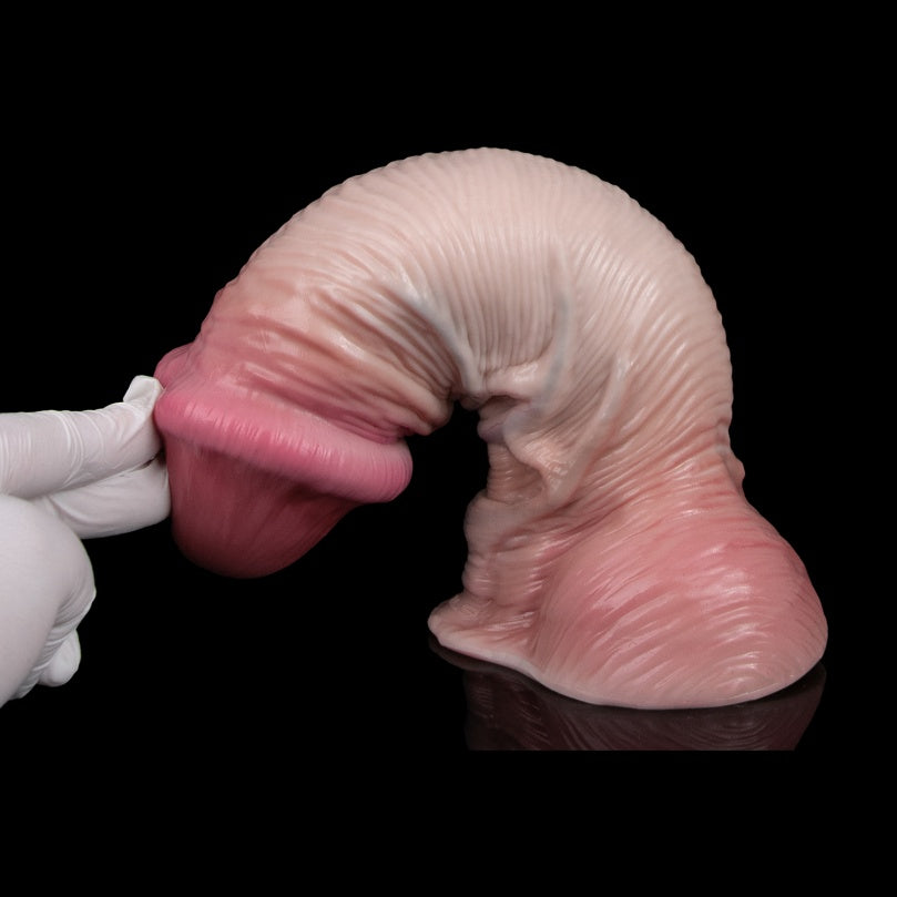 Gros gode réaliste – Gode double densité en silicone avec texture de peau réaliste