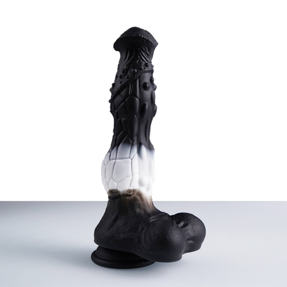 4-in-1 Stoßender Pferde-Dildo – Beheizter Vibrations-Monster-Schwanz mit Fernbedienung | Domlust