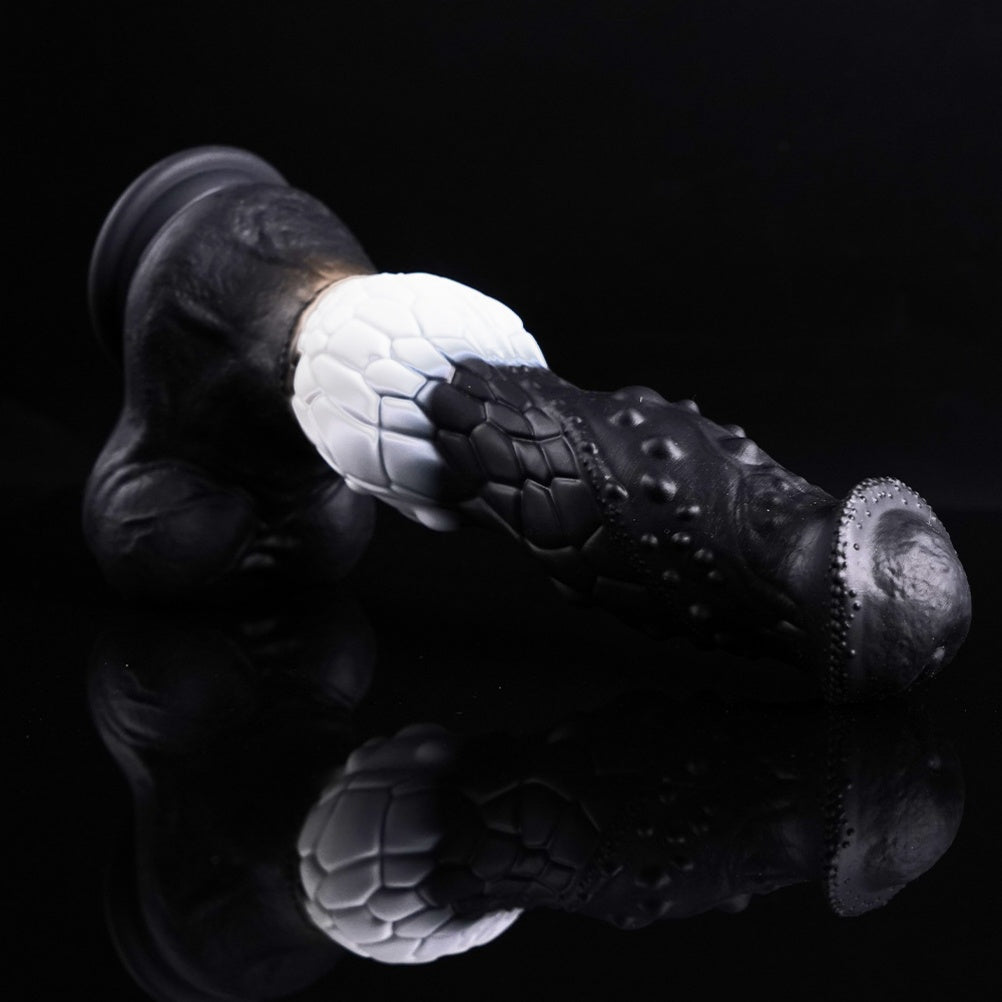 4-in-1 Stoßender Pferde-Dildo – Beheizter Vibrations-Monster-Schwanz mit Fernbedienung | Domlust