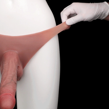 Manchon pénien réaliste en silicone, effet chair, fantaisie – Anneau pénien et agrandissement masculin de 17,8 cm