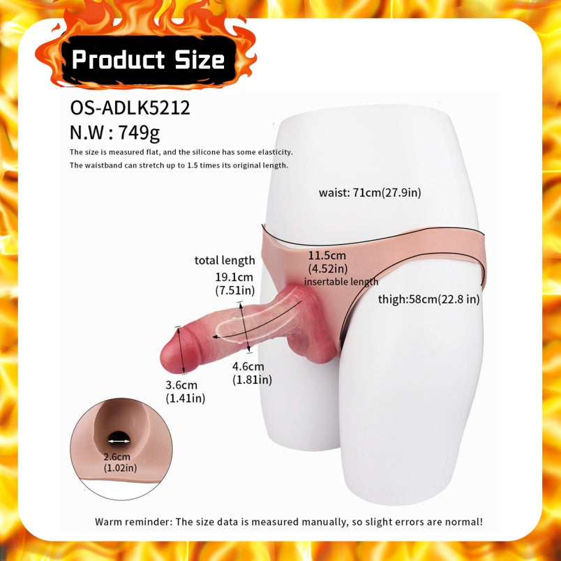 Flesh-like Silicone Cock Sleeve – Male Wearable Penis Enlargement Girth Device