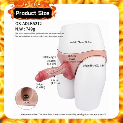 Flesh-like Silicone Cock Sleeve – Male Wearable Penis Enlargement Girth Device