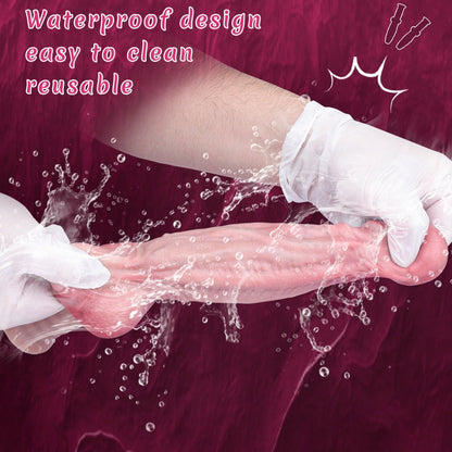 7.2-Inch Realistic Silicone Dildo – Dual-Layer Flesh Craft for Orgasmic Massage