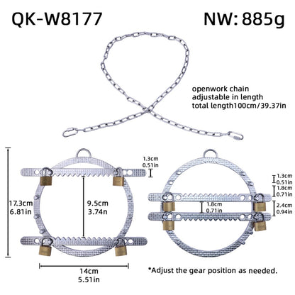 Fantasy Serrated Nipple Clamps Bondage Kinky Sex - Stainless Steel Metal Strap-on BDSM Toy