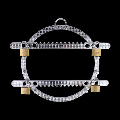 Fantasy Serrated Nipple Clamps Bondage Kinky Sex - Stainless Steel Metal Strap-on BDSM Toy
