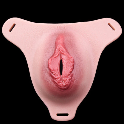 Fantasy Femboy Wearable Vagina Pants – Flesh-Like Realistic Silicone Sex Toy for Gay Lesbian