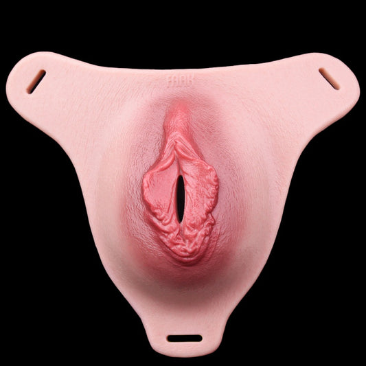 Fantasy Femboy Wearable Vagina Pants – Flesh-Like Realistic Silicone BDSM Sex Toy