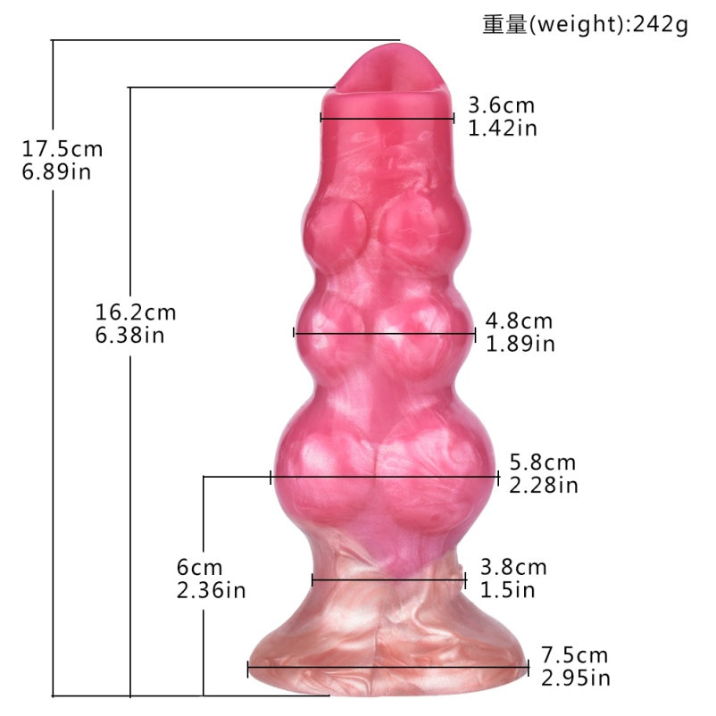 Knotted Ovipositor Anal Beads Butt Plug - Fantasy Dildo Laying Women Masturbating Desire